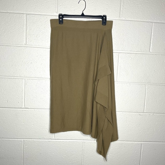 Michael Kors Collection Dresses & Skirts - < Michael Kors Luxury Cashmere Asymmetrical Cascading Ruffle Skirt >